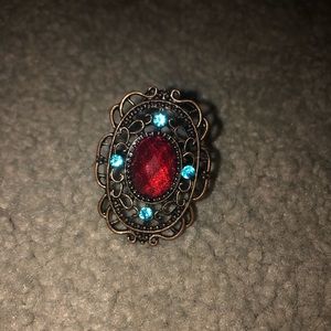 Vintage copper statement ring